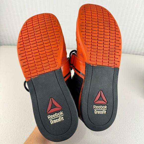 Reebok CrossFit Lifter 2.0 Orange/Black Athletic Gym Shoes Men’s Size 9 EUR 42 main image 9